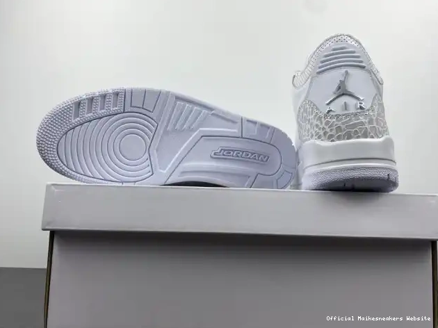 Official Maikesneakers White' Retro Jordan 3 'Triple 429487-111 Air PS 0504